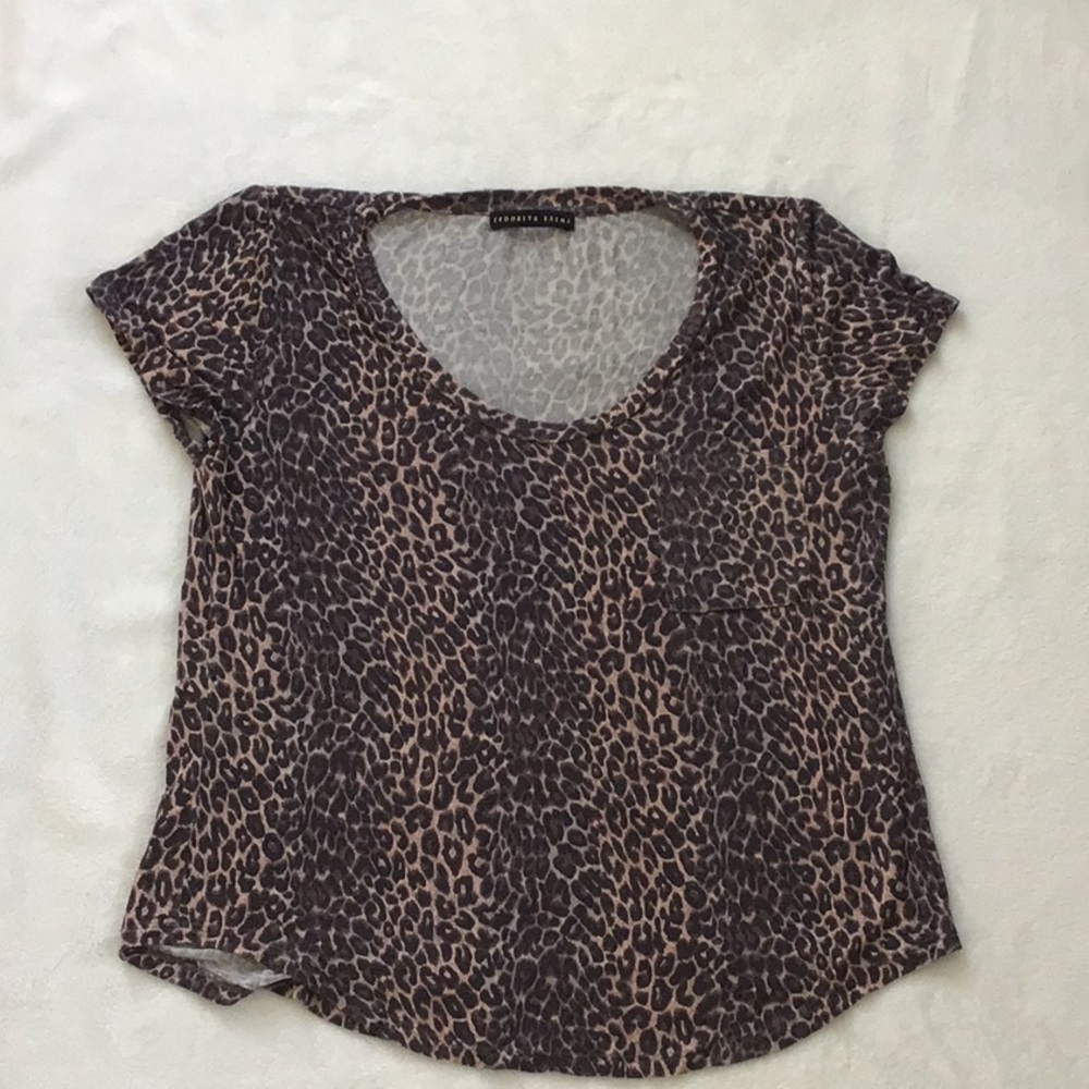Brooklyn Karma Cheetah Print T-Shirt